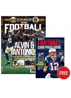 Free Football Card Price Guide #34 with 1-year Beckett Football Polybag Subscription Free Football Card Price Guide #34 with 1-year Beckett Football Polybag Subscription